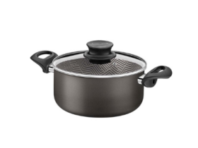 CACEROLA PARIS NEGRO 26CM CON ASAS TRAMONTINA