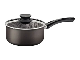 CACEROLA PARIS NEGRA 20 CM CON MANGO