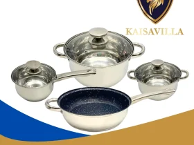 JUEGO DE BATERÍA 7 PIEZAS ACERO TRIPLE FONDO KAISA VILLA